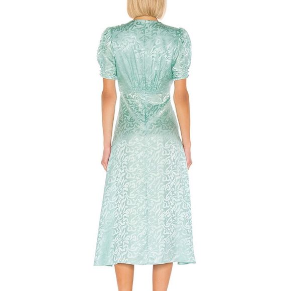 SOLD Saloni Lea Dress in Clearwater Size 4 - Picture 3 of 8